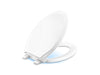 KOHLER K-24764-RL Rutledge Nightlight ReadyLatch Quiet-Close elongated toilet seat