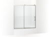 KOHLER K-702253-10G81 Rely 62-1/2" H sliding bath door with 3/8"-thick glass