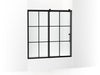 KOHLER Rely 62-1/2" H sliding bath door with 3/8"-thick glass