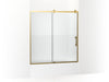 KOHLER K-702253-10G81 Rely 62-1/2" H sliding bath door with 3/8"-thick glass