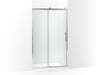 KOHLER Rely 77" H sliding shower door with 3/8"-thick glass