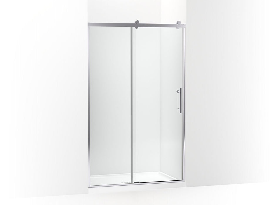 KOHLER Rely 77" H sliding shower door with 3/8"-thick glass
