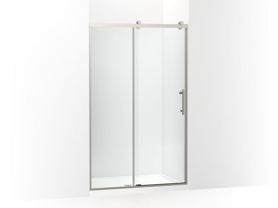 KOHLER Rely 77" H sliding shower door with 3/8"-thick glass
