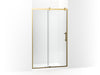 KOHLER Rely 77" H sliding shower door with 3/8"-thick glass