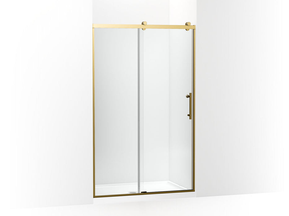 KOHLER Rely 77" H sliding shower door with 3/8"-thick glass