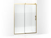 KOHLER Rely 77" H sliding shower door with 3/8"-thick glass