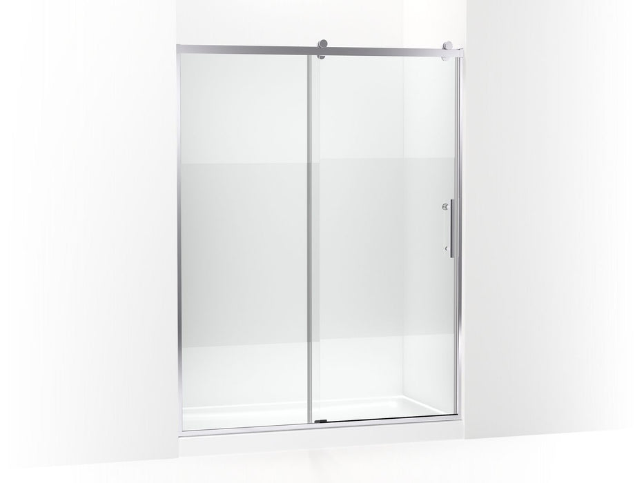 KOHLER Rely 77" H sliding shower door with 3/8"-thick glass