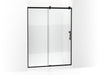 KOHLER Rely 77" H sliding shower door with 3/8"-thick glass