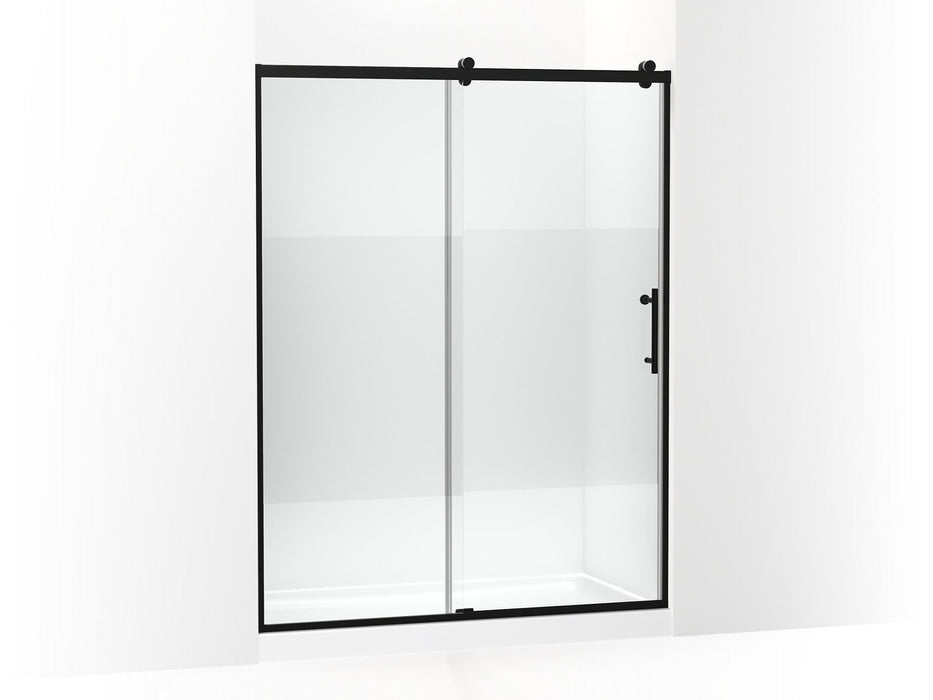 KOHLER Rely 77" H sliding shower door with 3/8"-thick glass