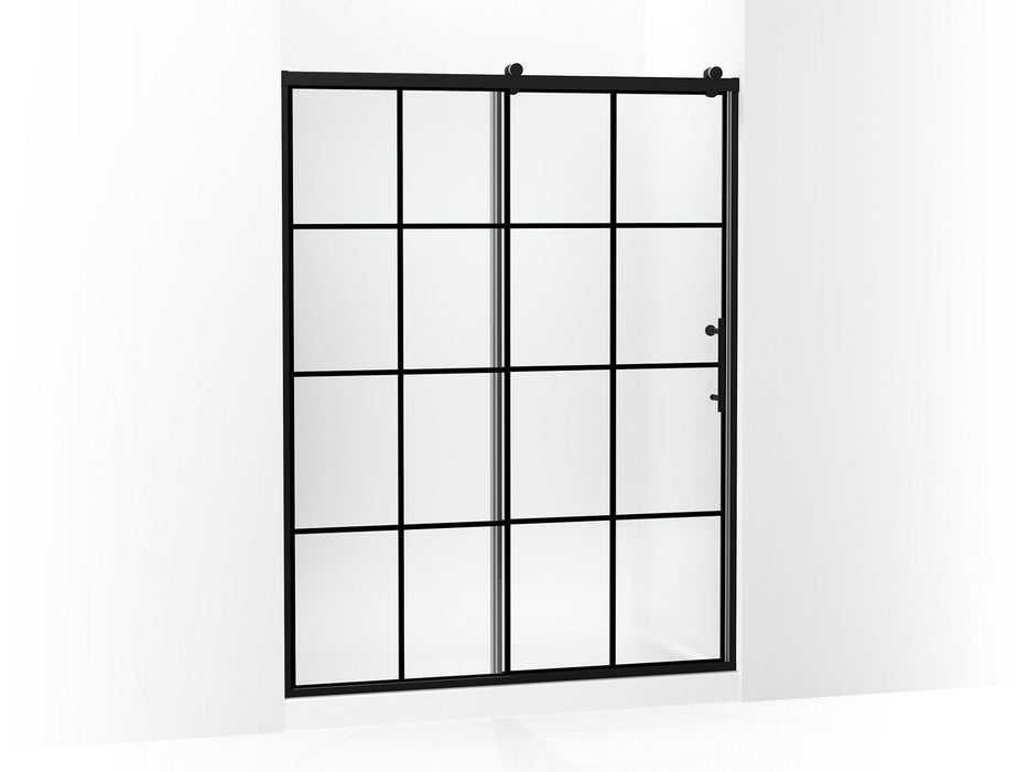 KOHLER Rely 77" H sliding shower door with 3/8"-thick glass