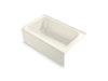 KOHLER K-25832-LA Avec 60" x 36" alcove bath, left drain