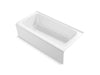 KOHLER K-25834-LA Avec 72" x 36" alcove bath, left drain