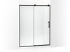 KOHLER Rely 77" H sliding shower door with 3/8"-thick glass