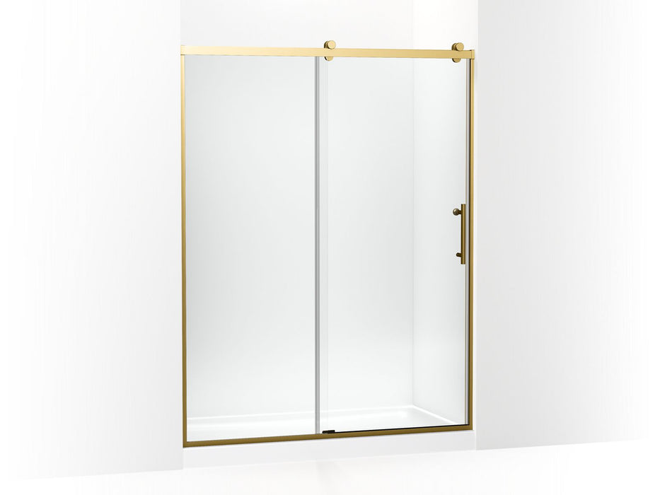 KOHLER Rely 77" H sliding shower door with 3/8"-thick glass