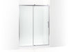KOHLER Rely 77" H sliding shower door with 3/8"-thick glass