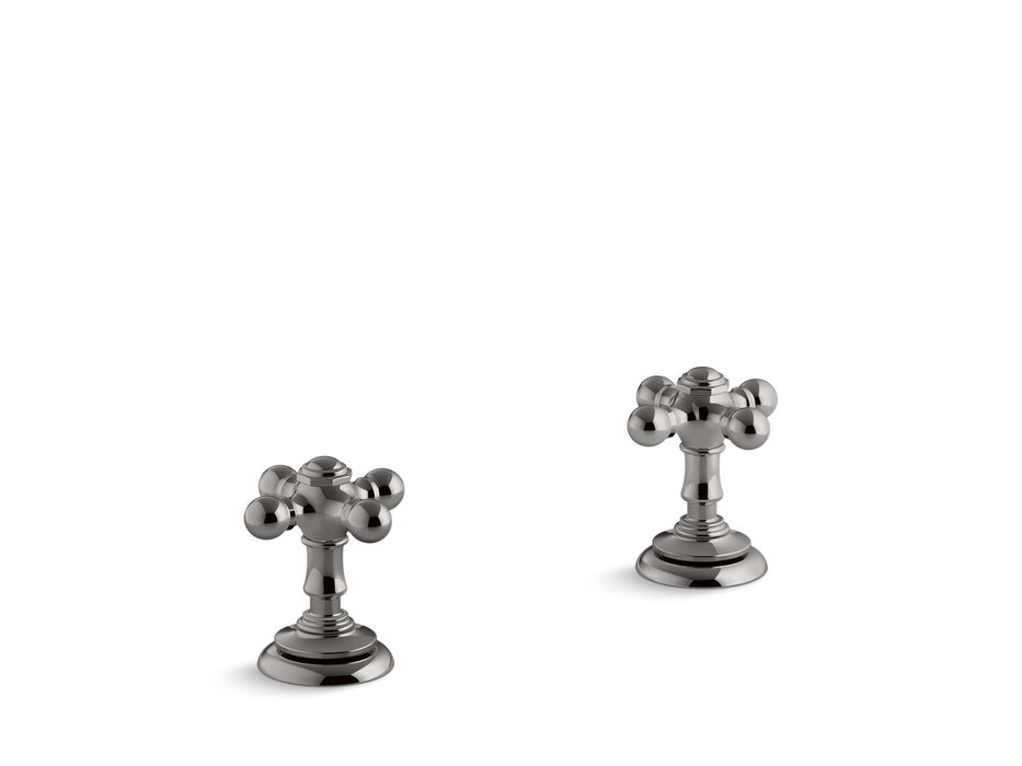 KOHLER K-T98071-3 Artifacts Deck-mount bath faucet handle trim with Cross design