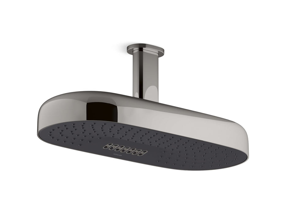 KOHLER Statement Oblong 18" two-function rainhead, 2.5 gpm