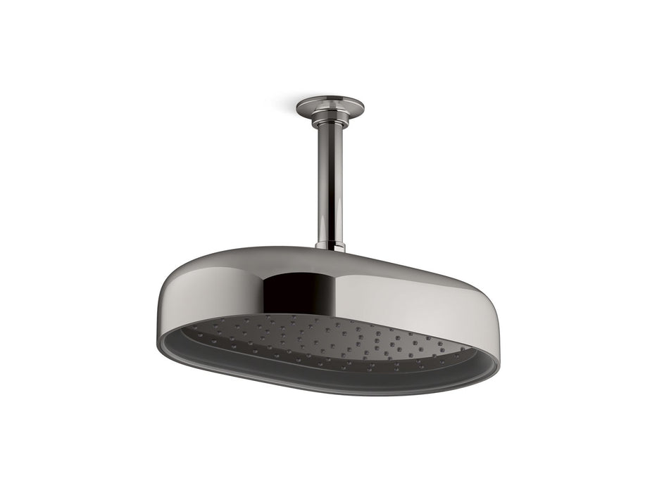 KOHLER Statement Oblong 12" single-function rainhead, 2.5 gpm