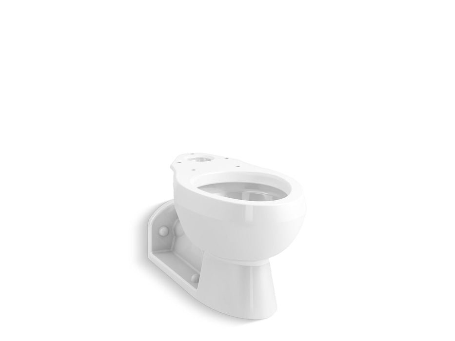 KOHLER Barrington Elongated rear outlet toilet bowl with antimicrobial finish, less seat