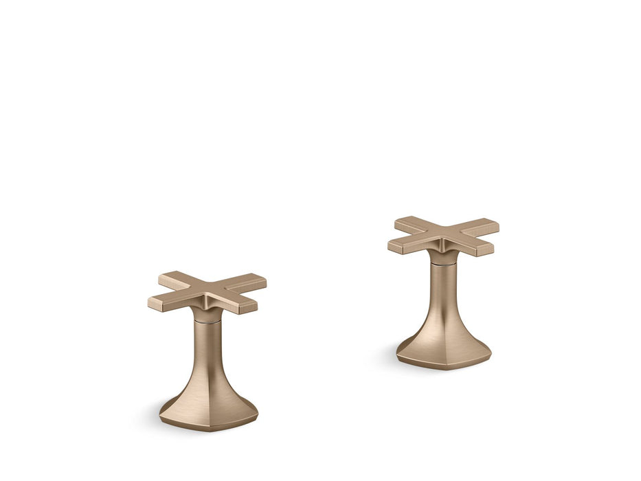 KOHLER K-27018-3 Occasion Deck-mount bath faucet handles with Cross design