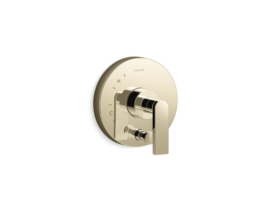 KOHLER Composed Rite-Temp valve trim with push-button diverter and lever handle
