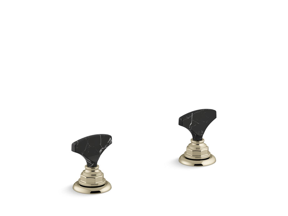 KOHLER Artifacts Nero Marquina T-handle bathroom sink faucet handles