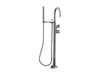 KOHLER K-T77984-4 Components Floor-mount bath filler trim with lever handles and handshower