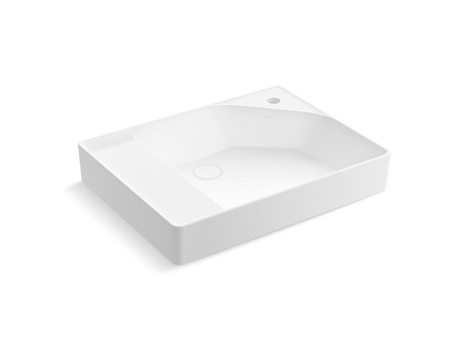 KOHLER Spacity 24" fireclay vanity top with integrated square sink