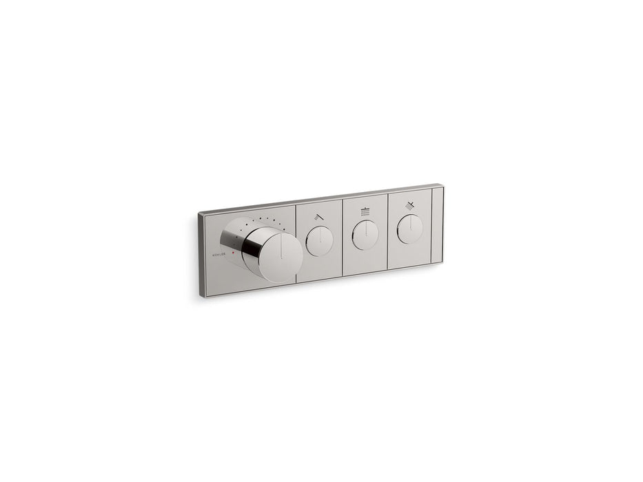 KOHLER Anthem Three-outlet recessed mechanical thermostatic valve control