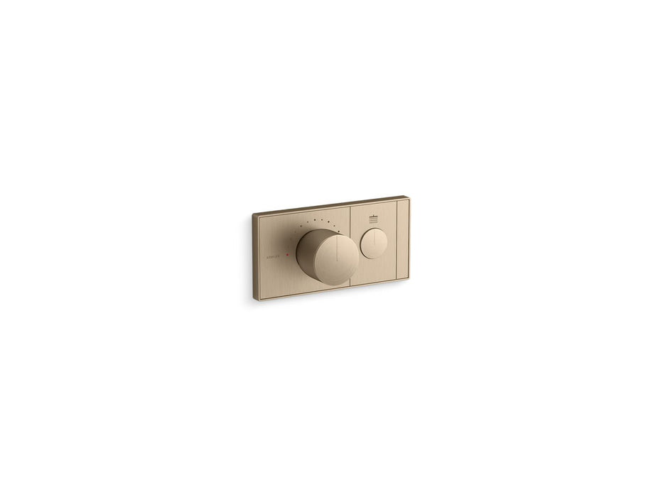 KOHLER Anthem One-outlet recessed mechanical thermostatic valve control