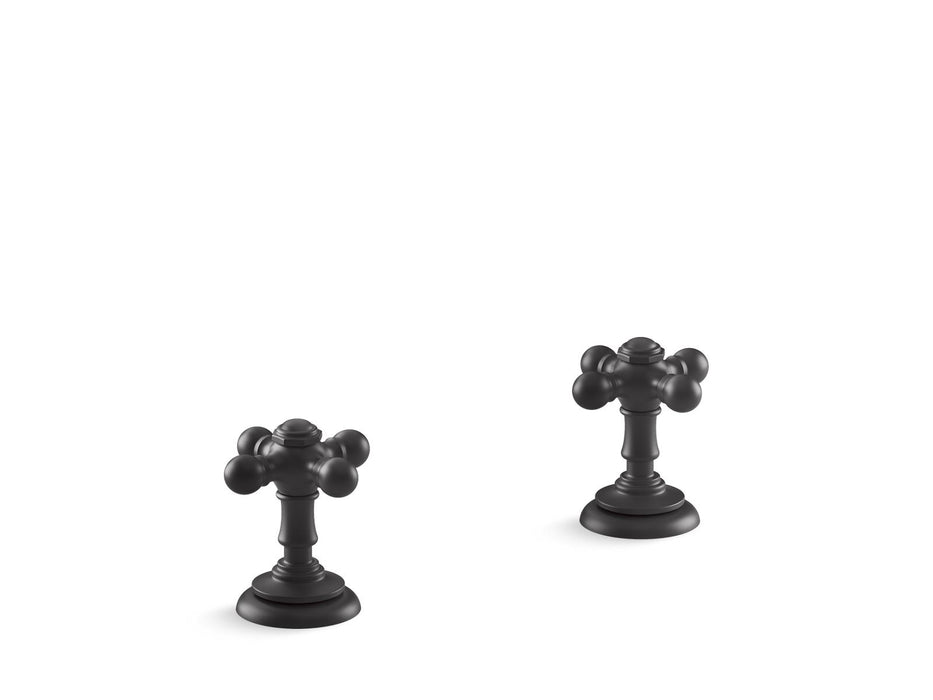 KOHLER K-T98071-3 Artifacts Deck-mount bath faucet handle trim with Cross design