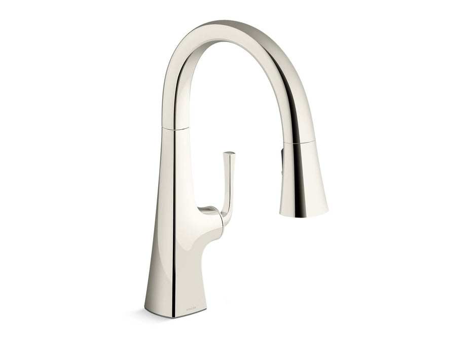 KOHLER K-22063 Graze Pull-down kitchen sink faucet with three-function sprayhead