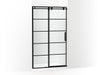 KOHLER K-701695-G79 Composed Sliding shower door, 78" H x 44-1/8 - 47-7/8" W, with 3/8" thick Crystal Clear glass with rectangular grille pattern
