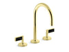 Kallista P24490-NM One Basin Set, Gooseneck, Lv, Nm Stone