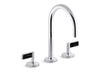 Kallista P24490-NM One Basin Set, Gooseneck, Lv, Nm Stone