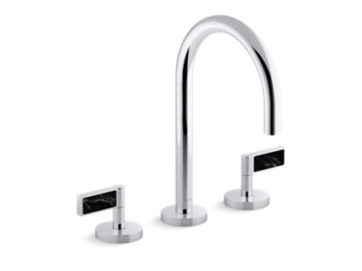 Kallista P24490-NM One Basin Set, Gooseneck, Lv, Nm Stone