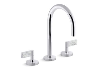 Kallista P24490-WC One Basin Set, Gooseneck, Lv, Wc Stone