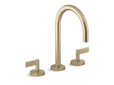 Kallista One Basin Set, Gooseneck, Lever Handle