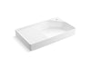 KOHLER K-31557 Spacity 30" fireclay vanity top with integrated square sink