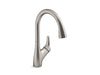 KOHLER K-30469 Rival Pull-down kitchen sink faucet with two-function sprayhead