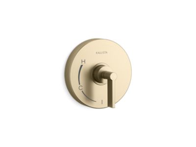 Kallista One Pb Shower Trim W/O Divrt, Lever Hdl