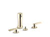 KOHLER K-73077-4 Composed Widespread bidet faucet with lever handles