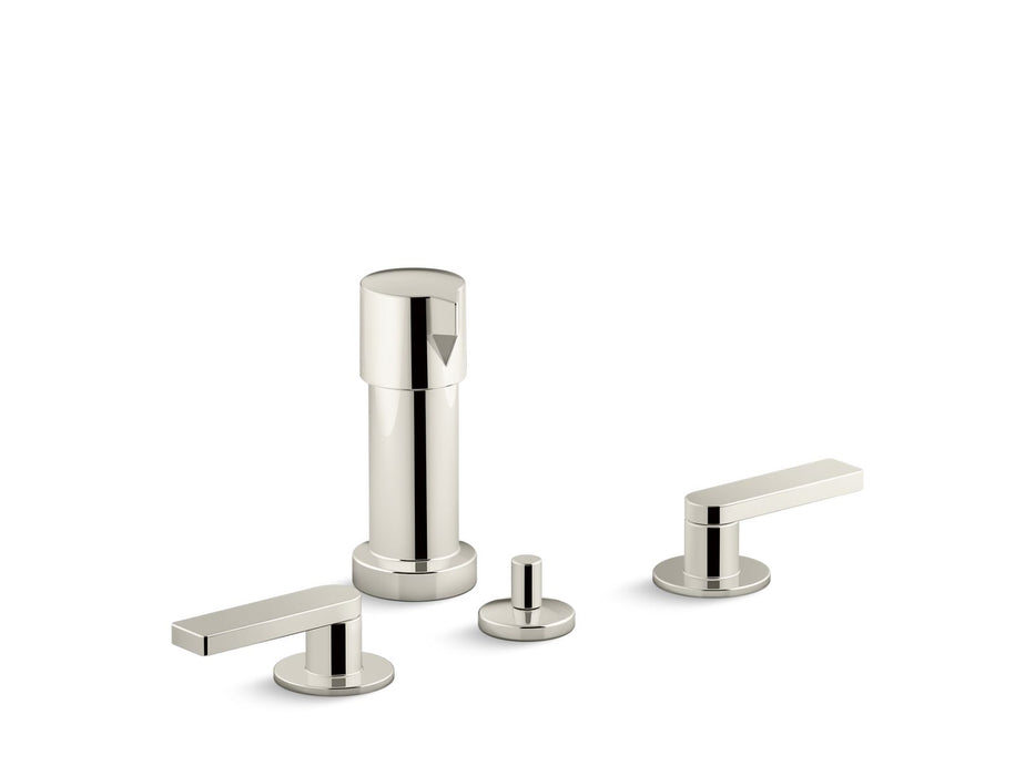 KOHLER Composed Widespread bidet faucet with lever handles