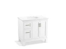 Load image into Gallery viewer, KOHLER K-31244-ASB Quo 36&amp;quot; bathroom vanity cabinet with sink and quartz top
