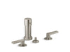 KOHLER Composed Widespread bidet faucet with lever handles