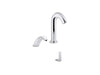 KOHLER K-181029-BB1 Oblo Curve Touchless lavatory faucet and soap dispenser with Kinesis sensor technology, AC-powered, 0.5 gpm
