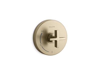 Kallista One Pb Shower Trim W/O Divrt, Cross Hdl