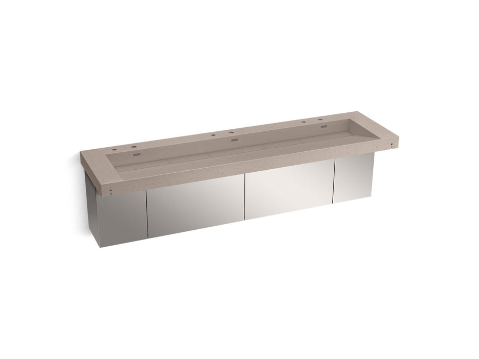 KOHLER Constellation 90" wall-mount trough lavatory system