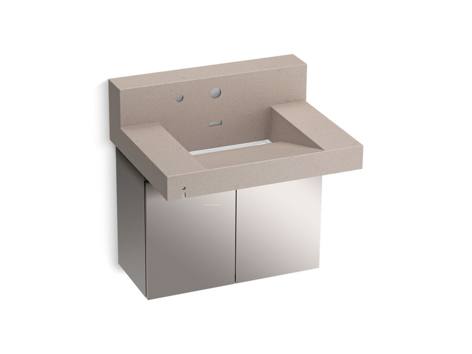 KOHLER Constellation 30" wall-mount lavatory system with backsplash