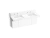 KOHLER Constellation 60" wall-mount basin lavatory system with backsplash